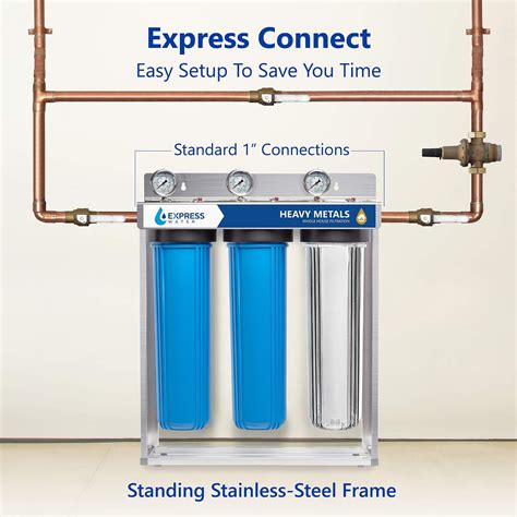 express water heavy metal whole house water filter installation|best heavy metal water filter.